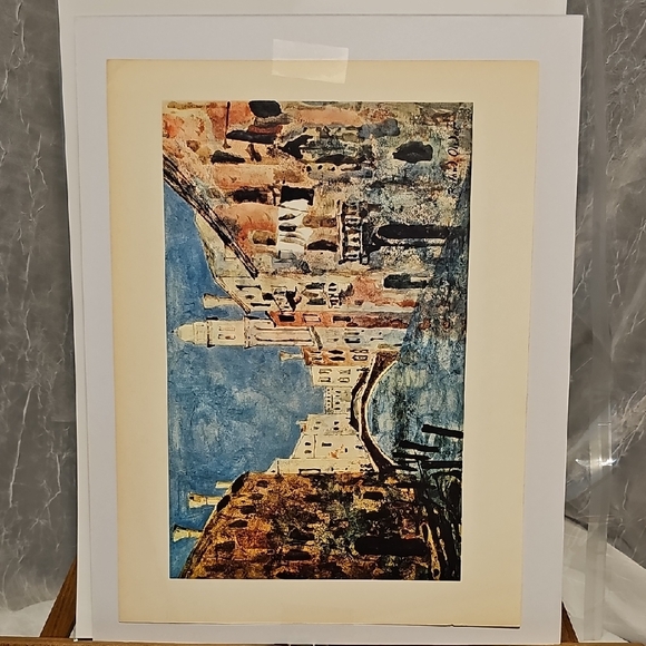 Colorful Beach Scene Art Print - "Young Girls On The Beach - Terechkovitch - Picture 2 of 10